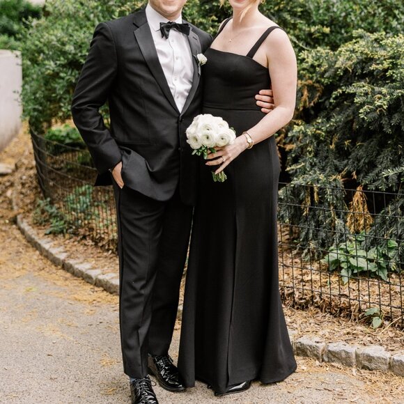 Jenny Yoo Jenner Bridesmaids Dress - Black - Picture 3 of 4